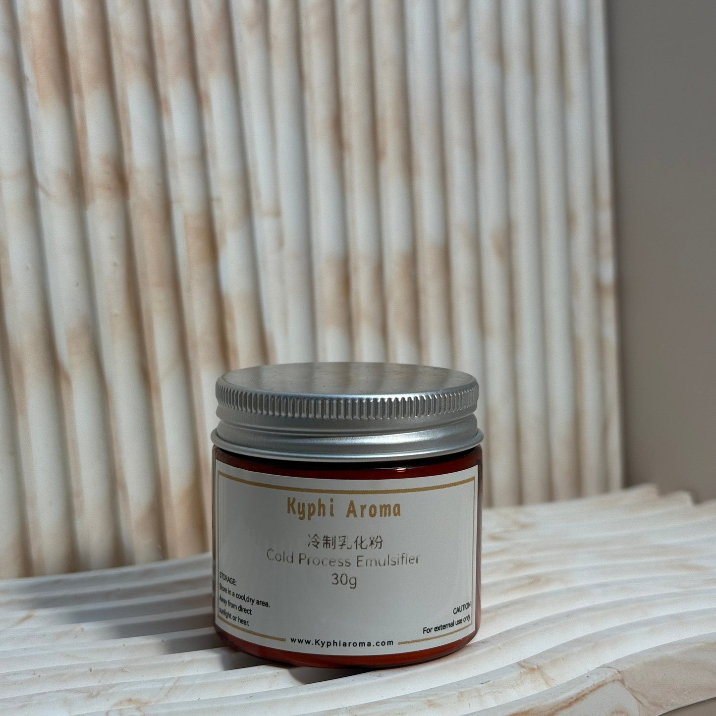 Cold process emulsified powder