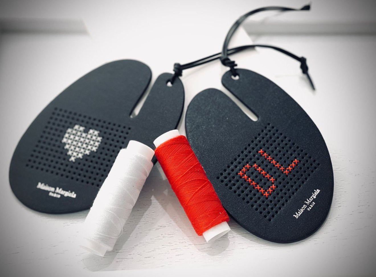 Embroidered luggage tag