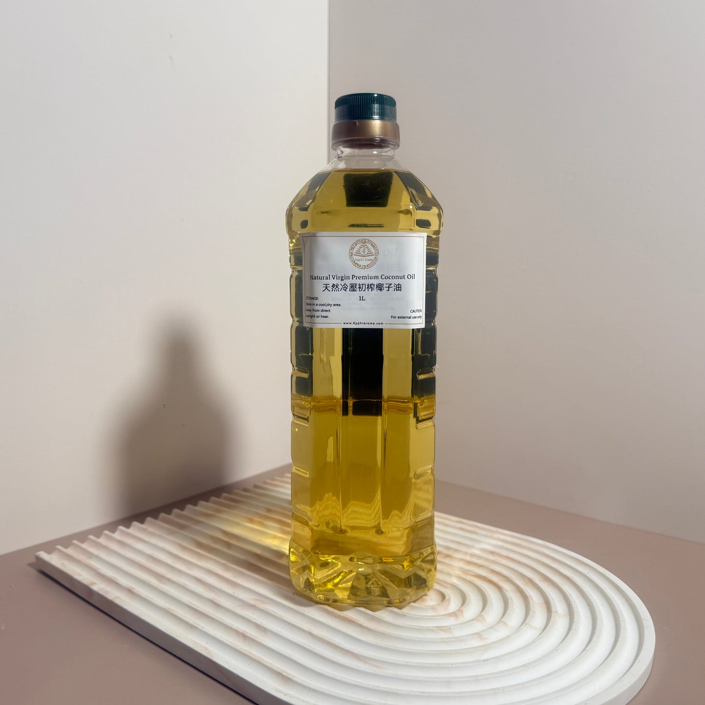 Natural cold-pressed virgin coconut oil