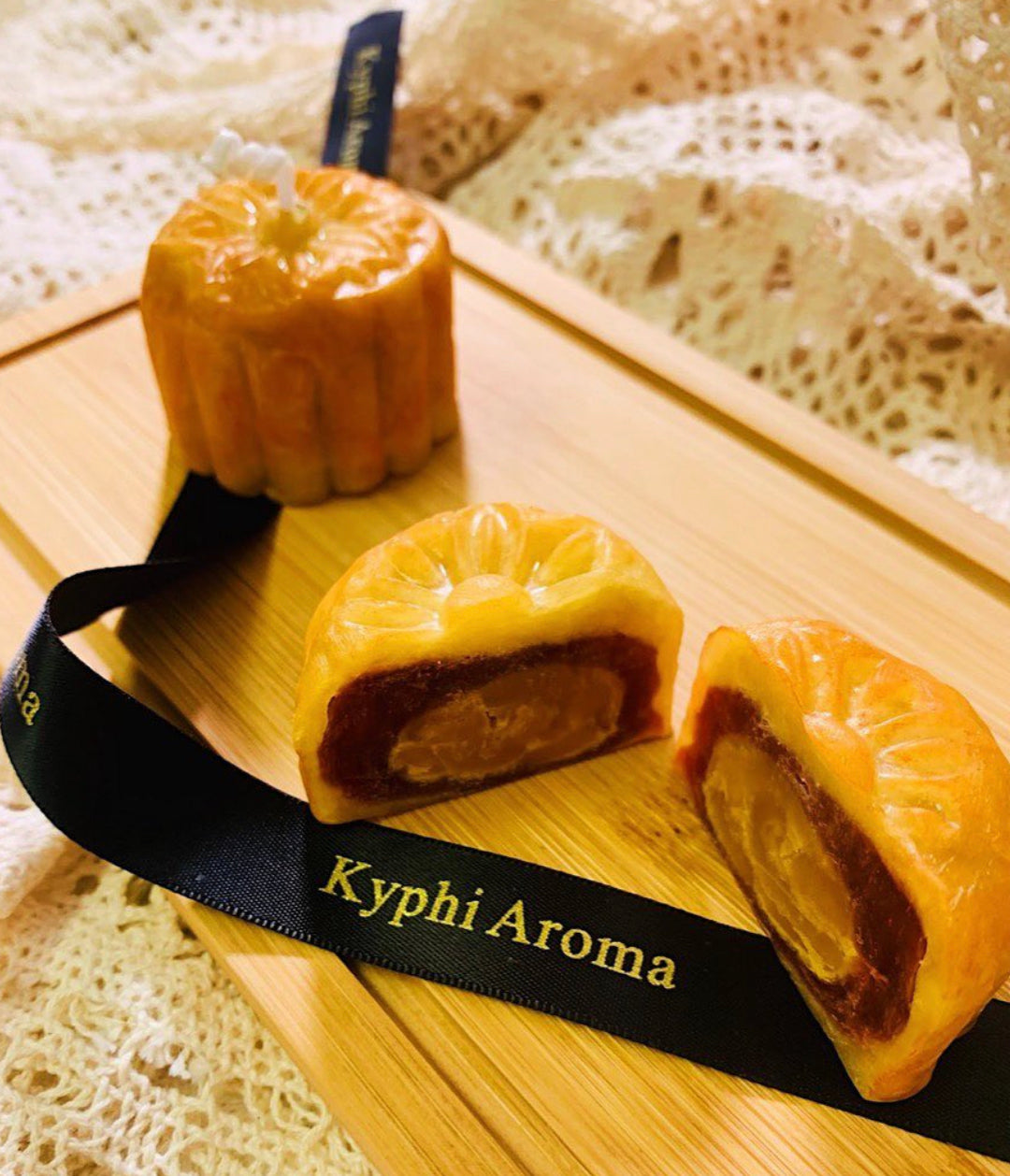 傳統月餅蠟燭