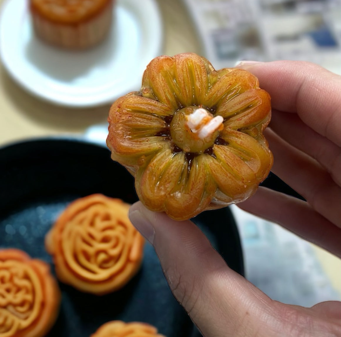 傳統月餅蠟燭