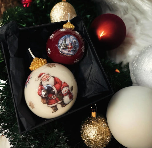 Christmas decorative ball candles