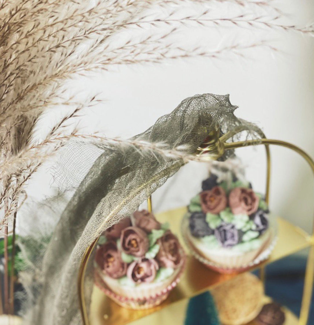 韓式大豆蠟裱花杯子蛋糕蠟燭