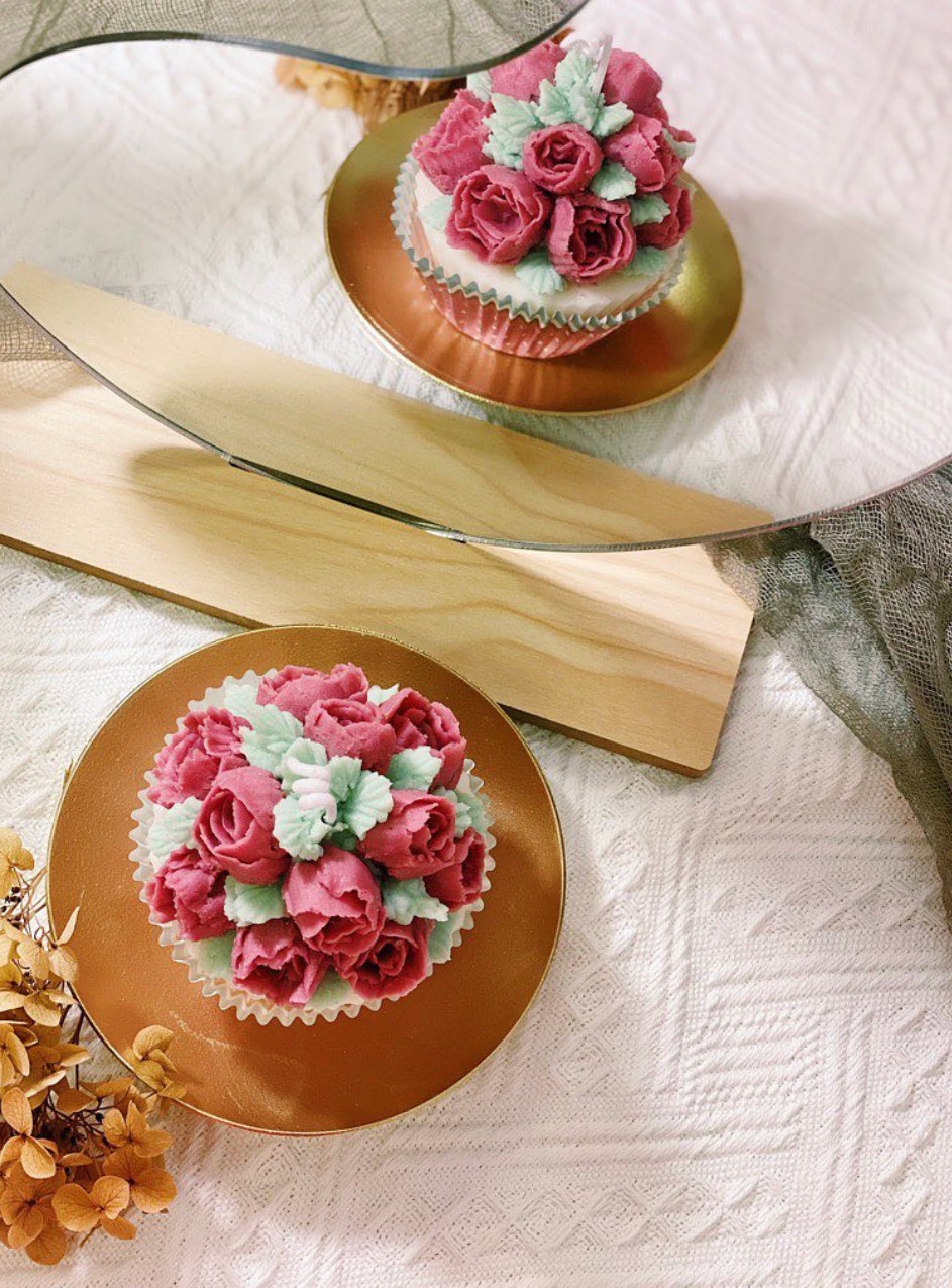 韓式大豆蠟裱花杯子蛋糕蠟燭