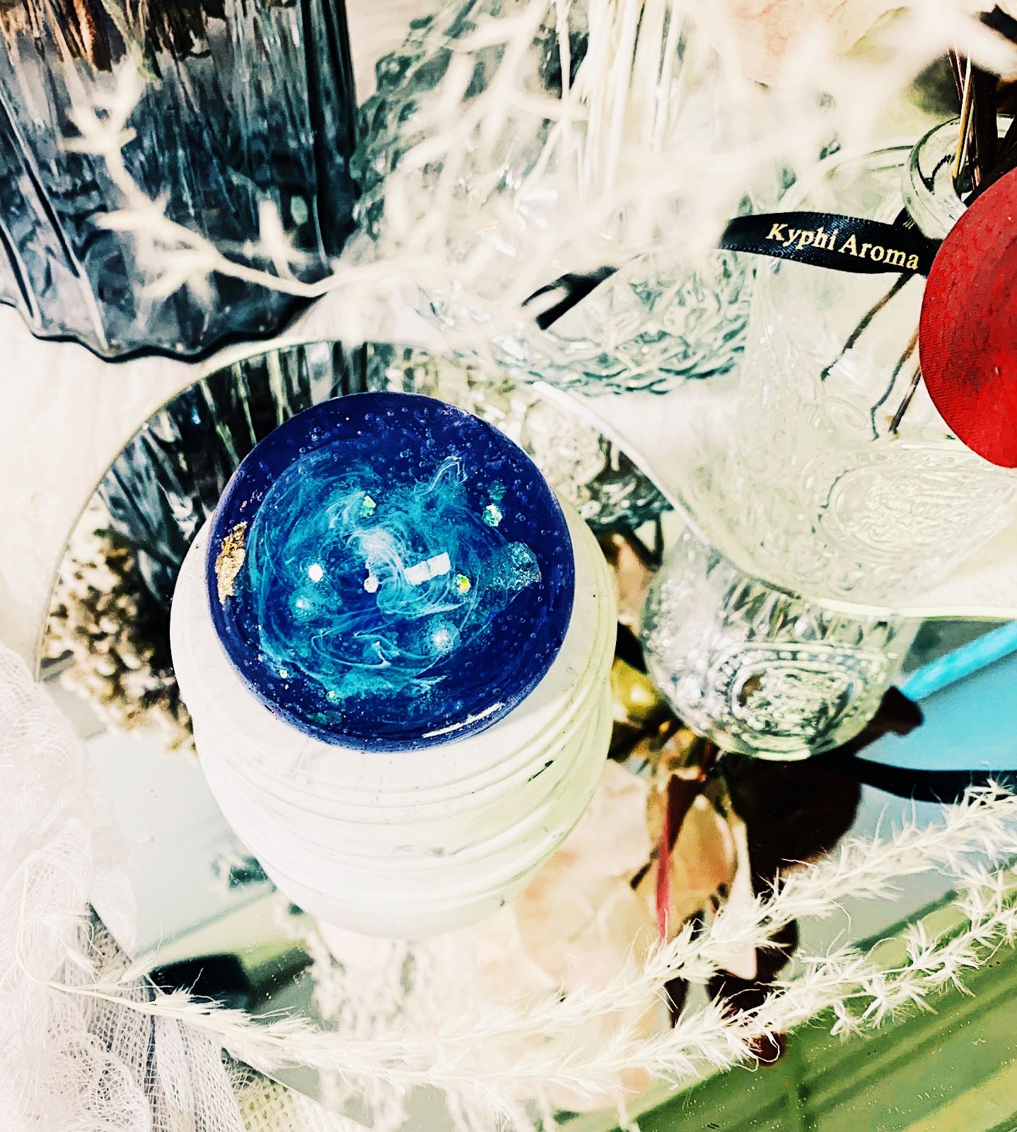 Crystal ball candles